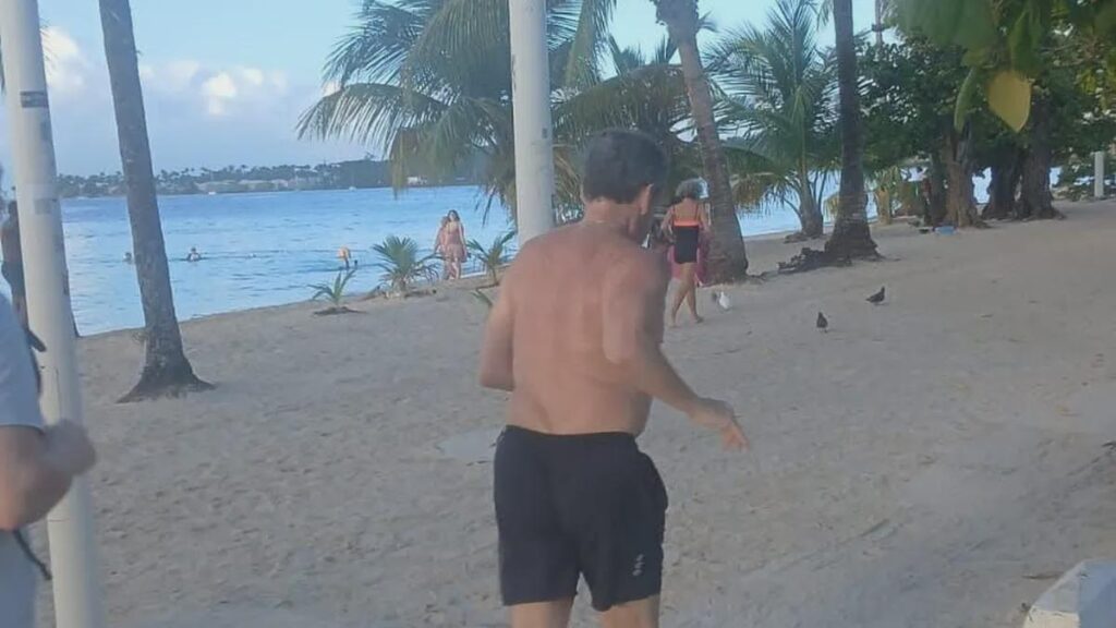 Nicolas Sarkozy on a private trip to Guadeloupe for a week... under judicial supervision