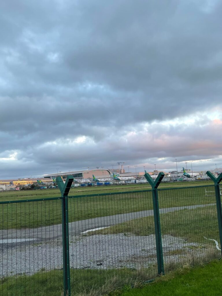 Europes 13th busiest airport comes to a rest for the day