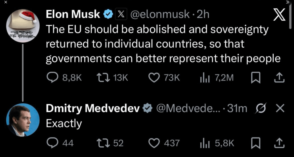 As if it wasn't already obvious whose interests Elon Musk represents