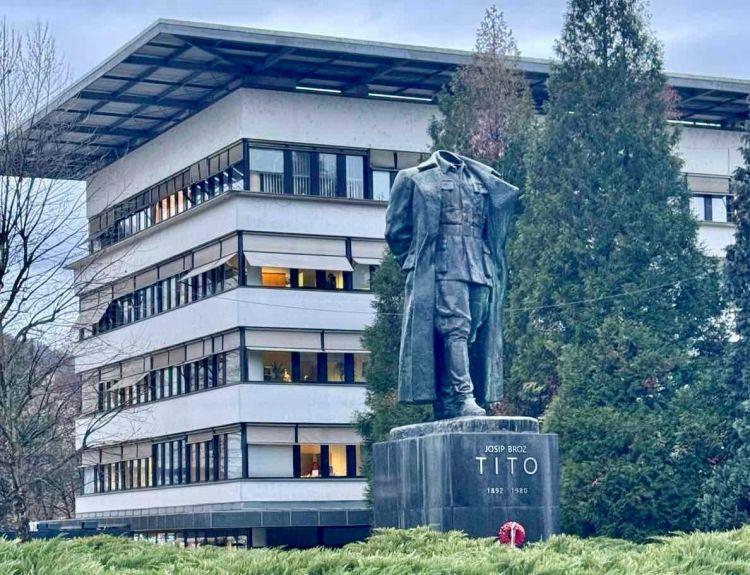 They were afraid that Tito's monument would be blown up. That's why they guarded him overnight