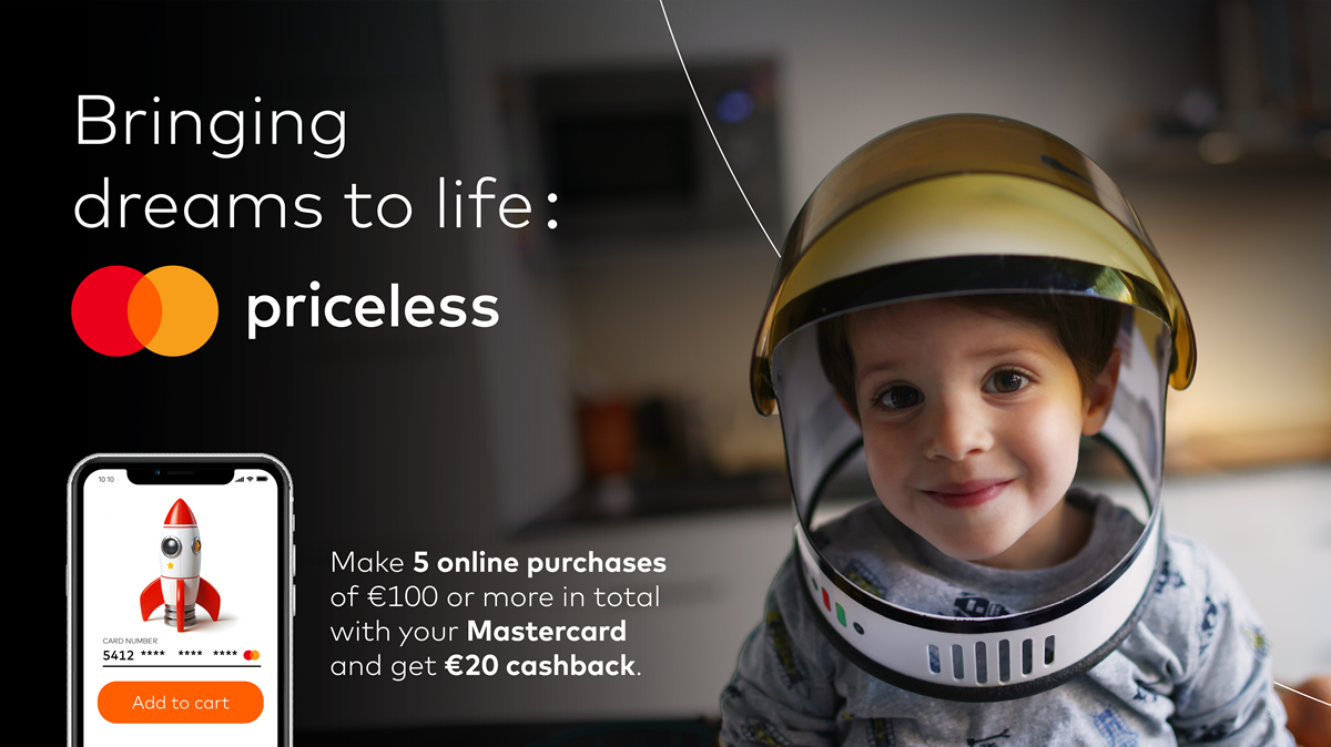 Enjoy safe shopping while earning a generous cashback thanks to Mastercard.