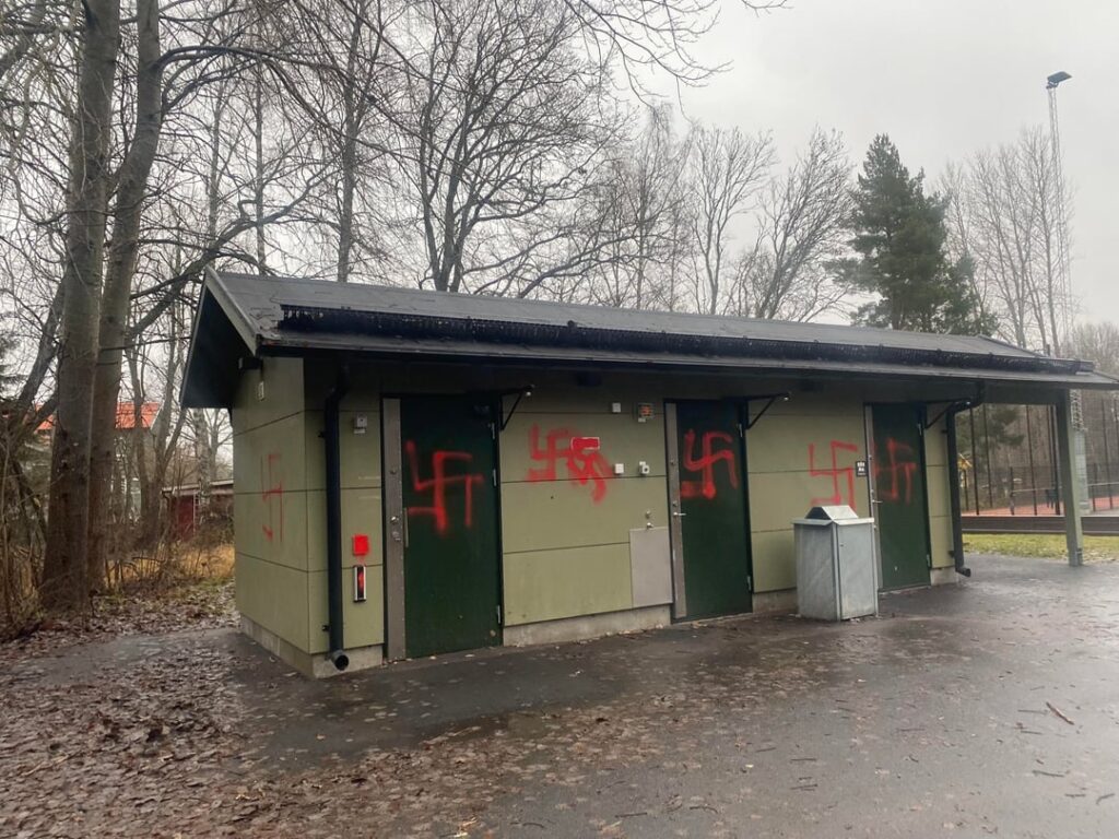 Hökarängen's ball field this morning