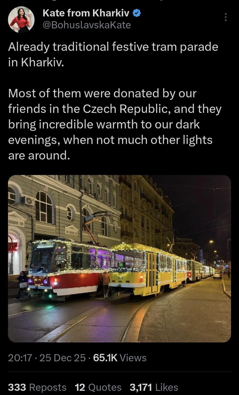 Czech trams in Ukraine.