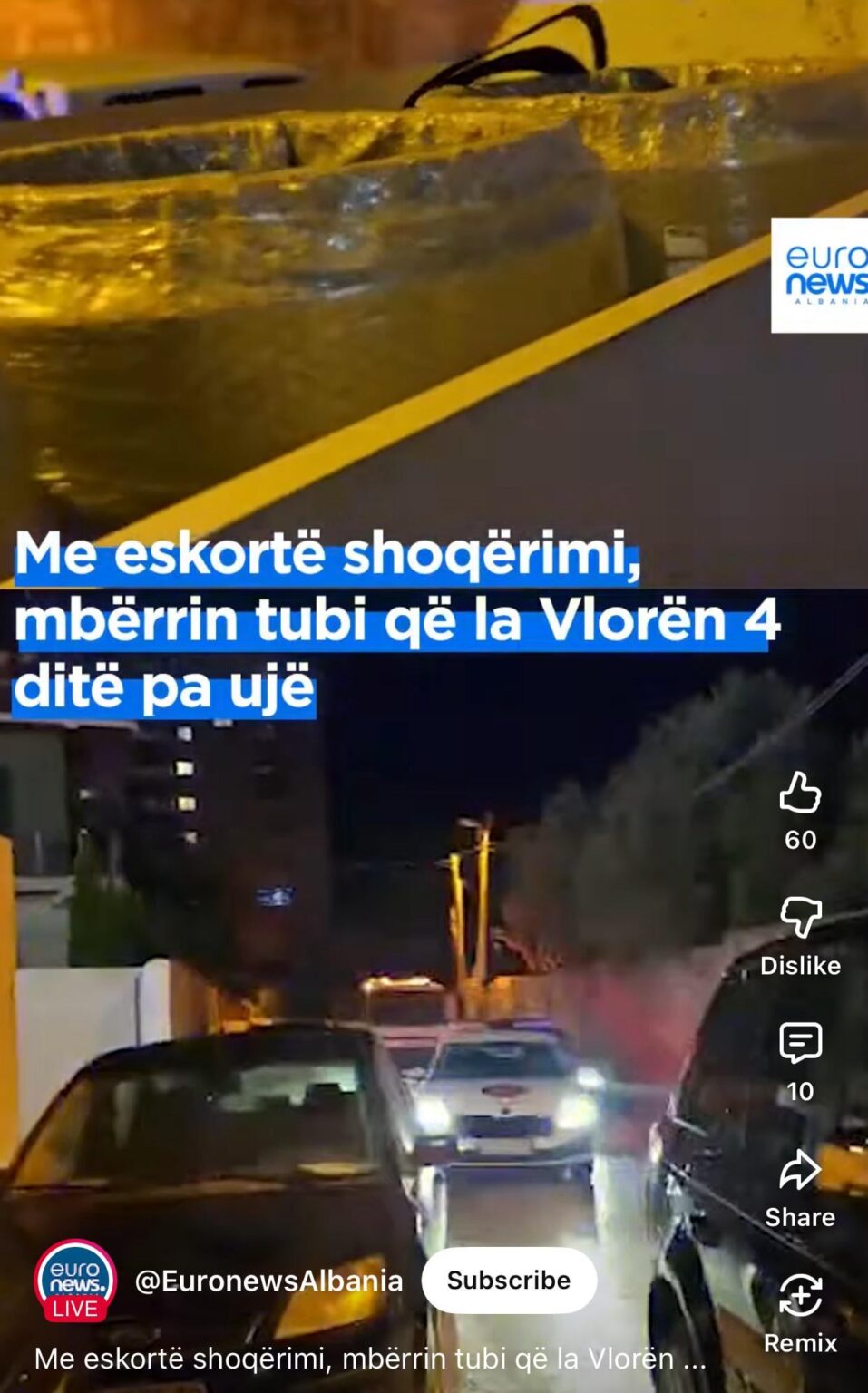 QR as with dogs in Africa. They are now showing live TV as the pipe is being installed.