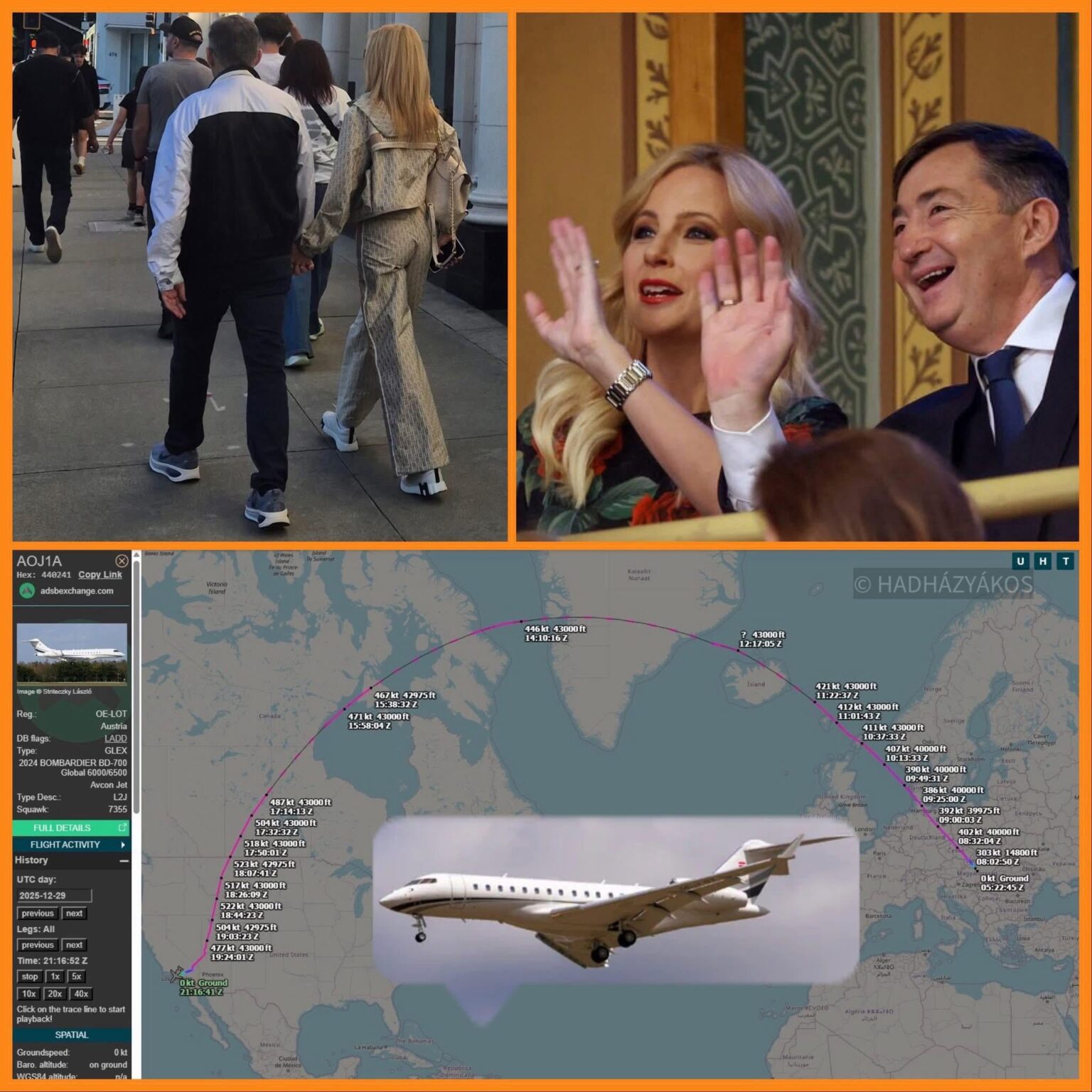 New Year's Eve at the Pacific Ocean - Andi and Lölő thank the Hungarian donors