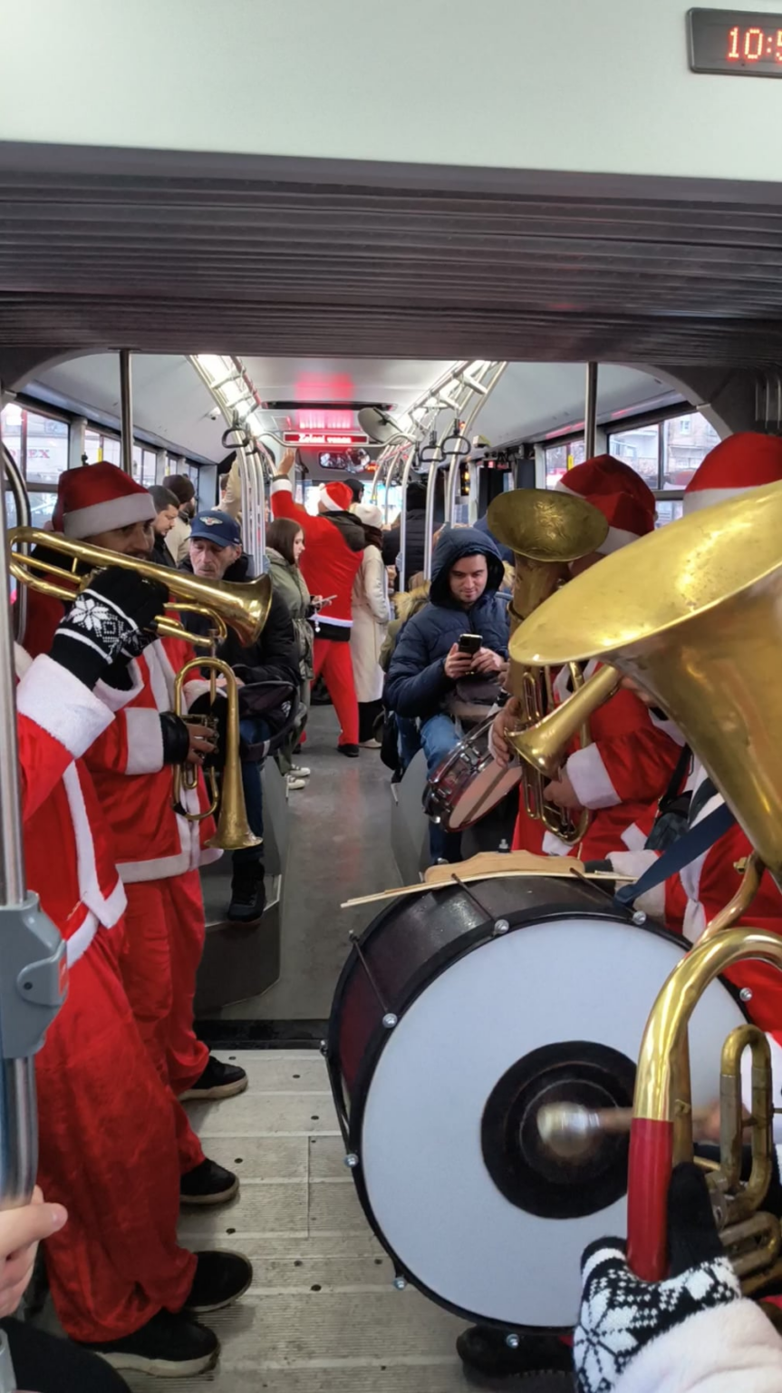 Today was cheerful in the Belgrade bus 56, so let's bring this year to an end with a good atmosphere.