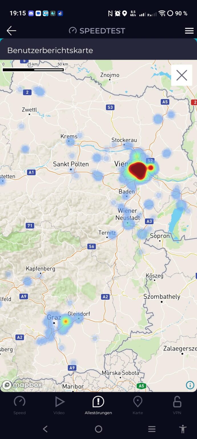 The internet disruption map today, for some it's tough but there's one area that I'm really sorry for!!