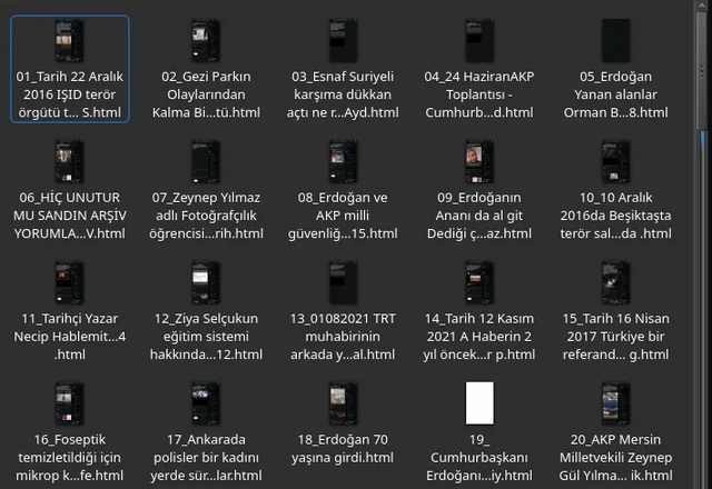 Archive of 102 Posts containing video and picture comments, made by myself, completely offline, Unutmaz Archive
