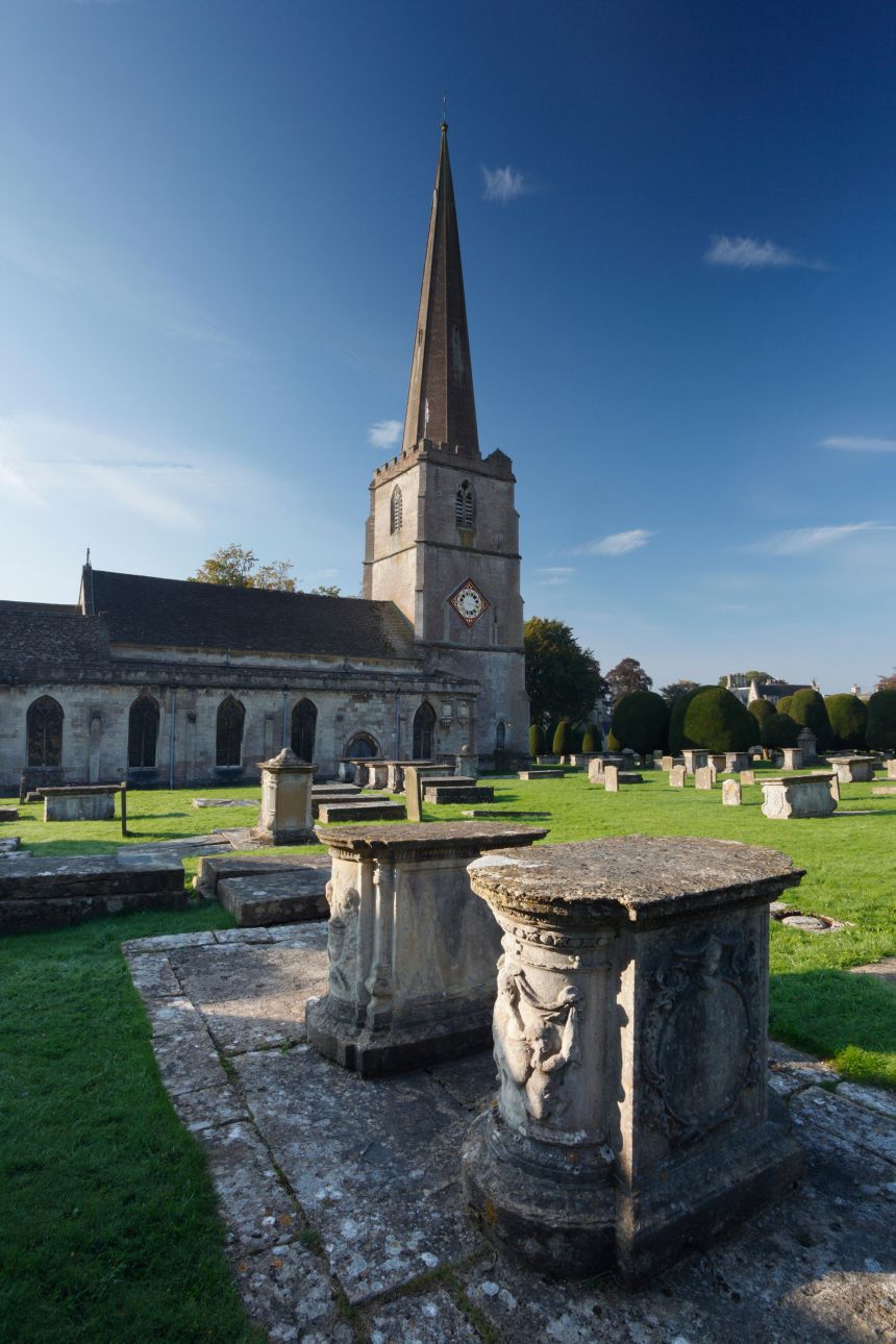 St Mary's Church is located in Painswick town center. The oldest part of the building dates back to the 14th century.