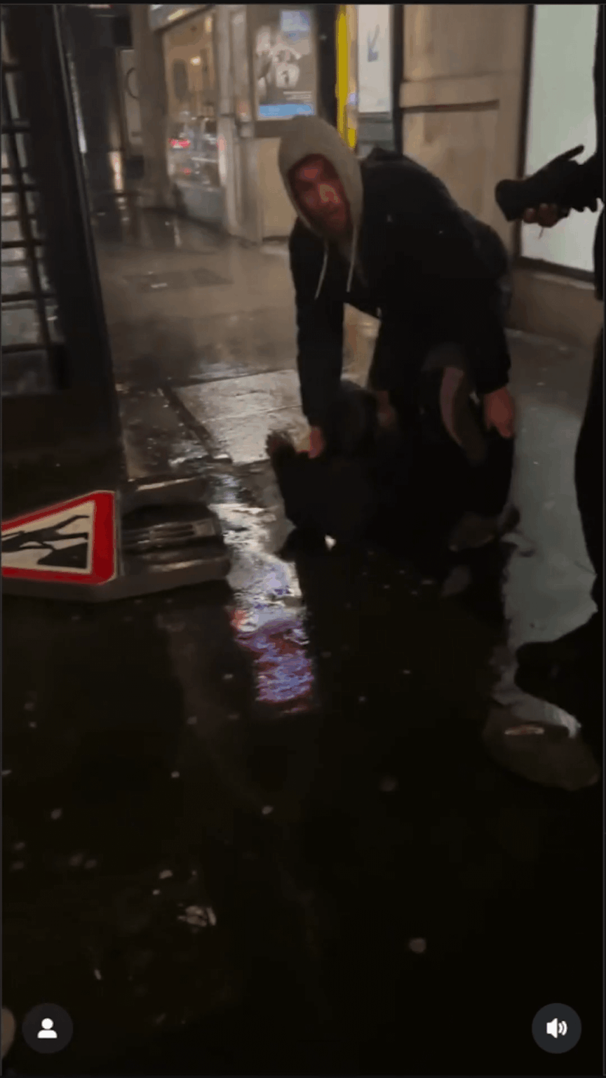 Croatian jiu-jitsu blackbelt Ivan Skoko efficiently disables a threat in London