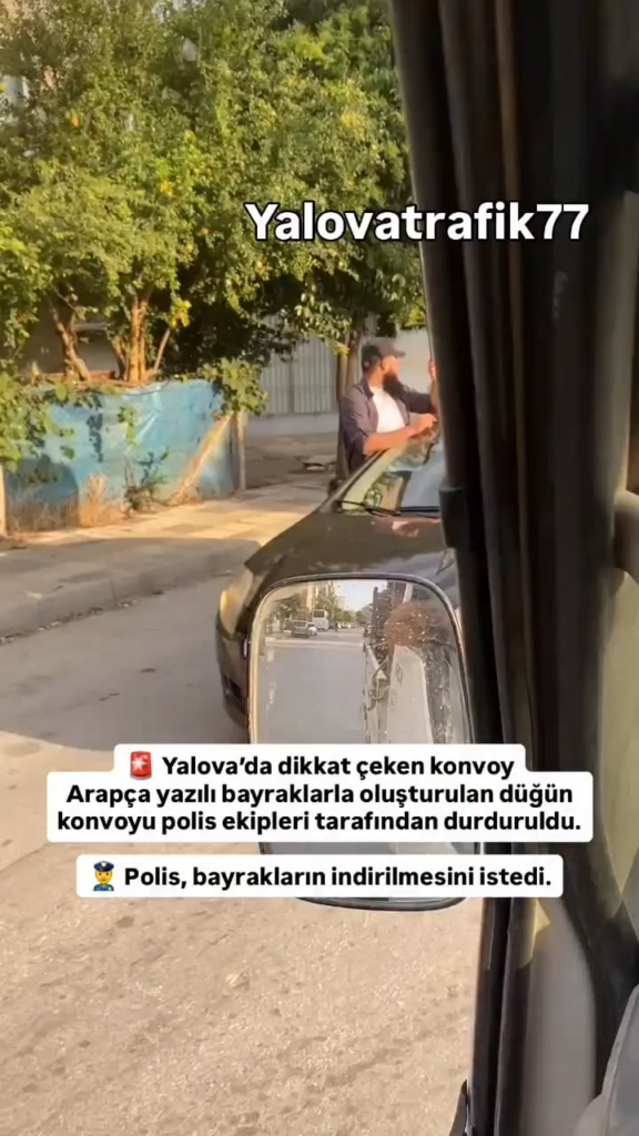 A wedding convoy in Yalova in August 2025.