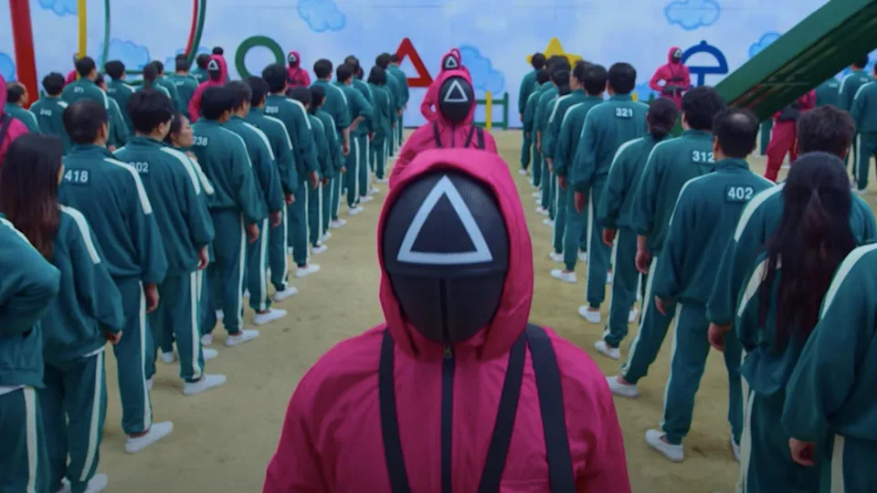 The workers in Squid Game.