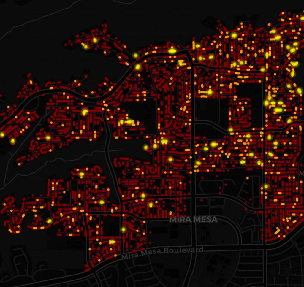Map of all festive lights in my area