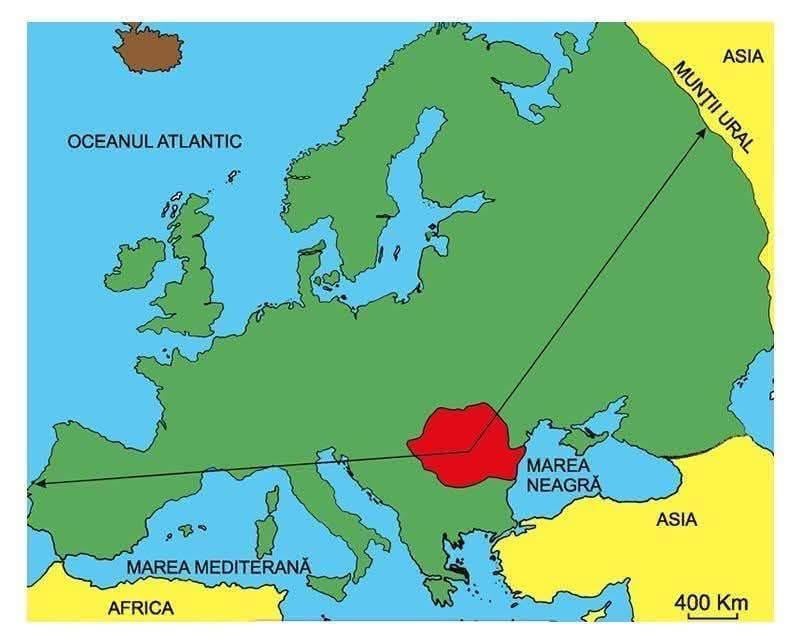 Central Europe on a romanian map….