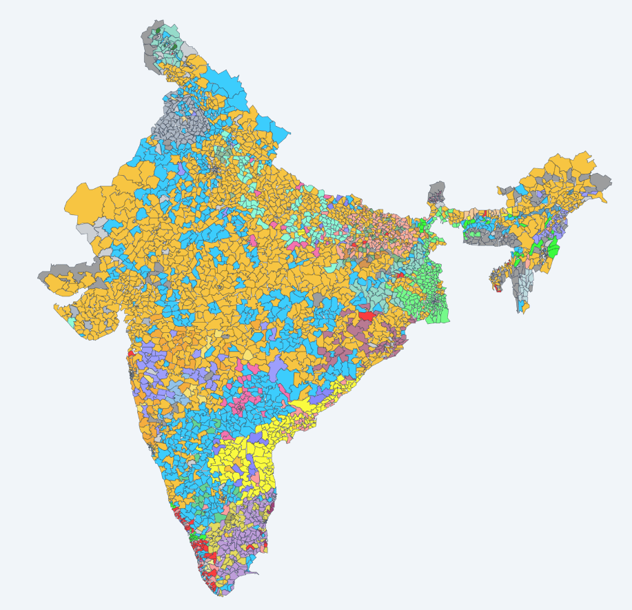 I built an interactive map to explore India's Legislative Assembly election results in detail [OC]