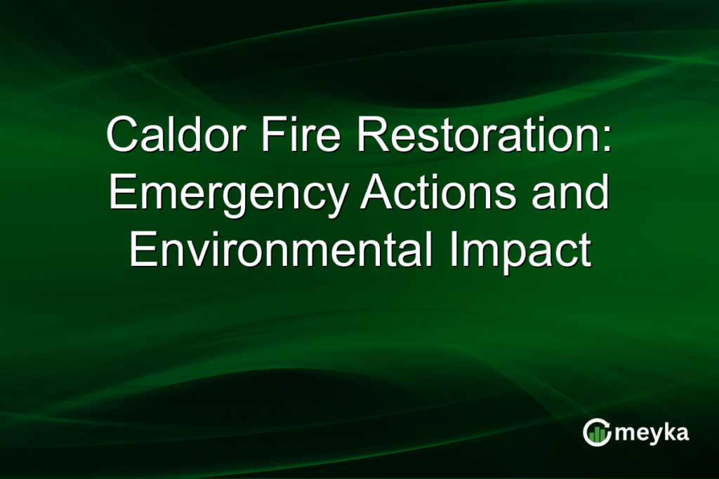 Caldor Fire Restoration: Emergency Actions and Environmental Impact