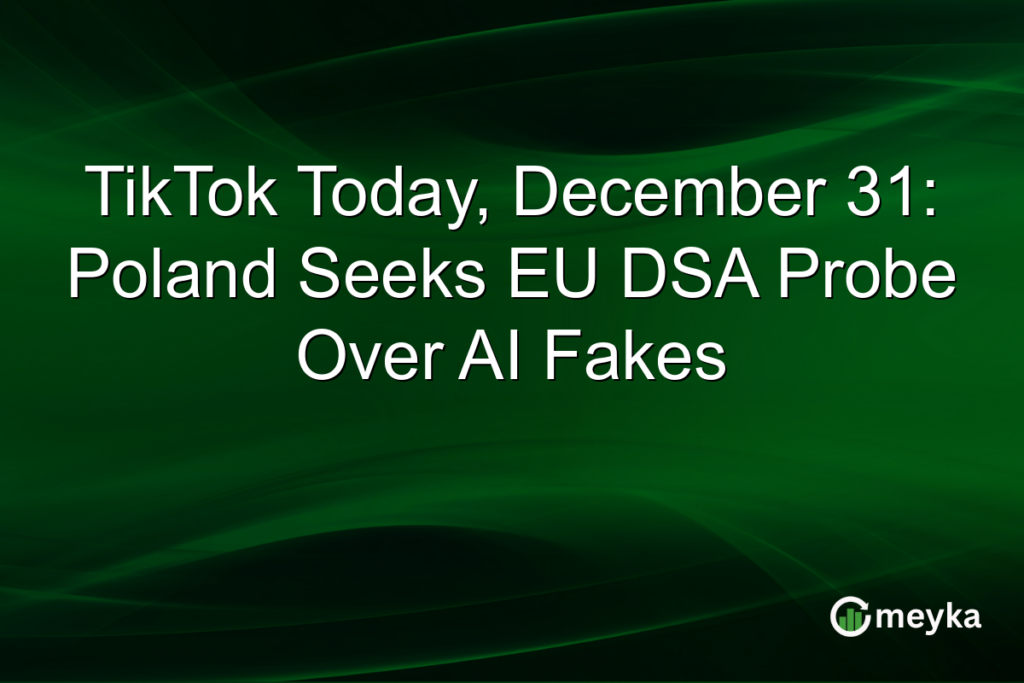 TikTok Today, December 31: Poland Seeks EU DSA Probe Over AI Fakes