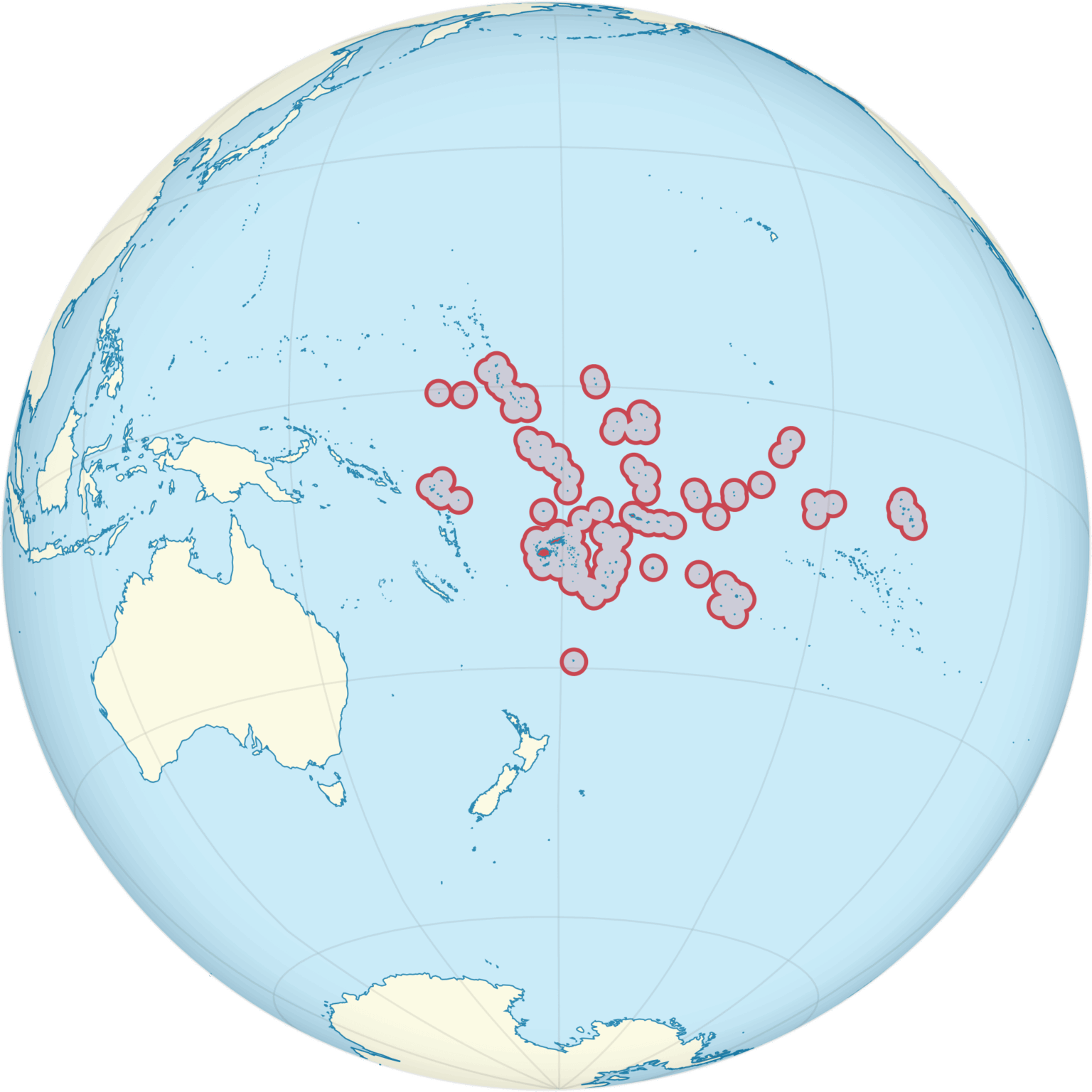 Map of the Tuʻi Tonga Empire in the 12th century. The Tuʻi Tonga Empire was an Oceanian empire that reached its peak from 1200 to 1500.