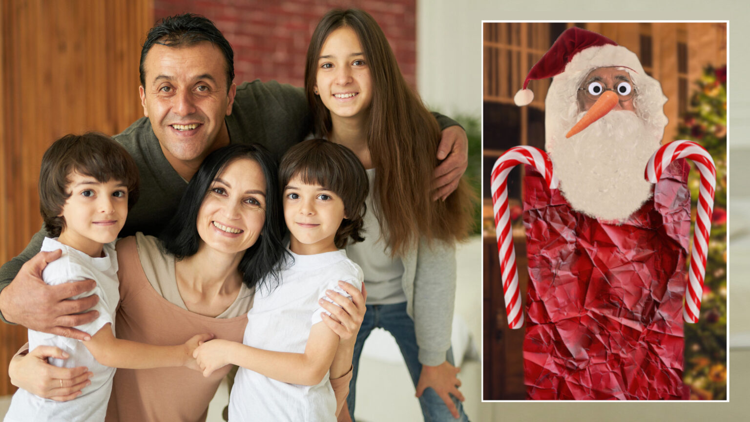 International family visited by freakish Christmas figure the parents themselves created