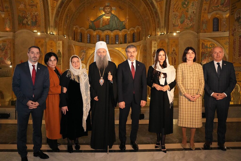 The Patriarch of Serbia formally received the President of Georgia The Patriarch of Serbia formally received the President of Georgia