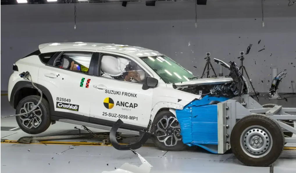 Warning after Fronx seat belt fails crash test