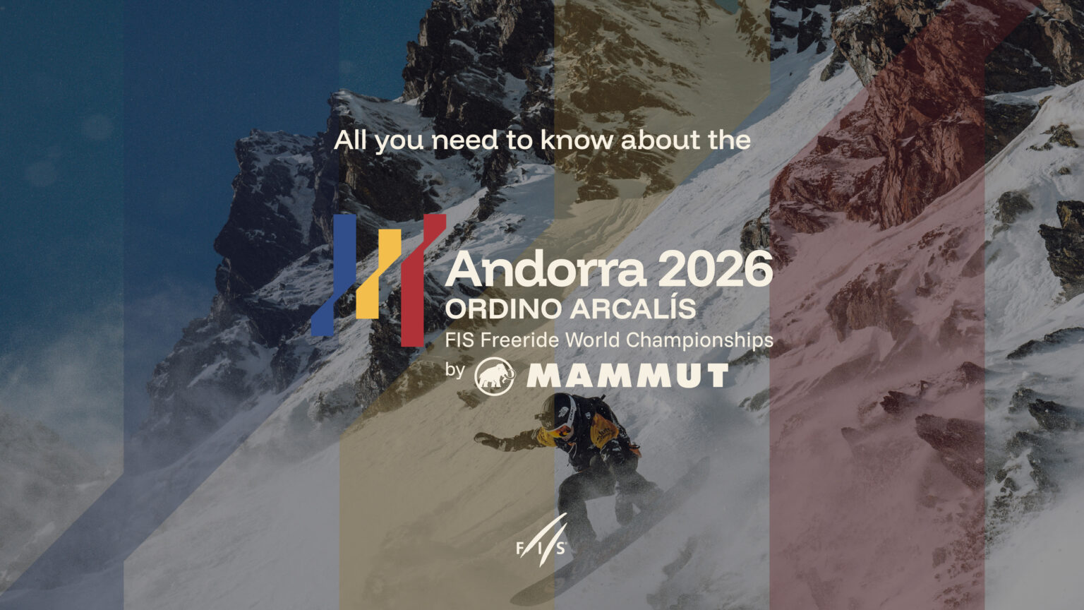 All you need to know about the inaugural FIS Freeride World Championships Andorra 2026 by Mammut FIS logo