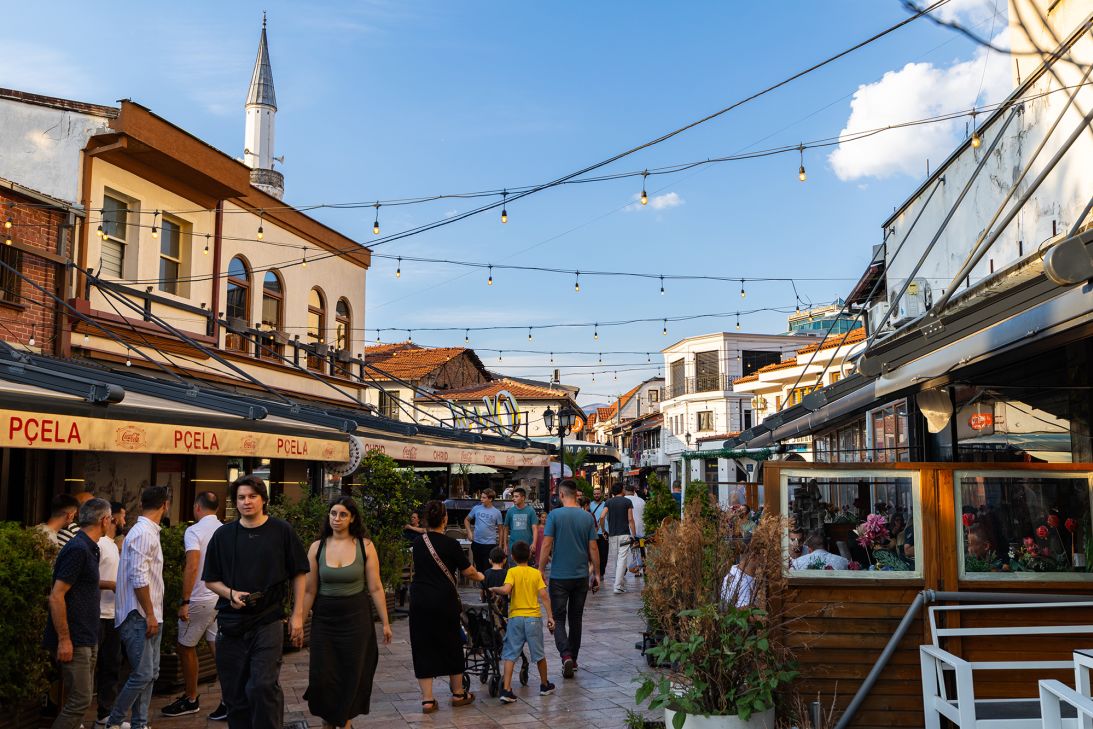 Visitors to the traditional stalls at the Old Bazaar in Skopje will find anything from fresh produce to dive bars and antiques in the market’s tangle of alleys.