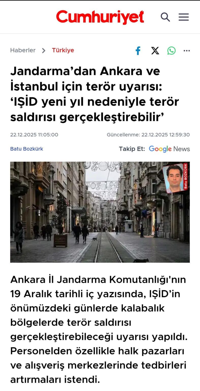 Terrorism statement from the gendarmerie