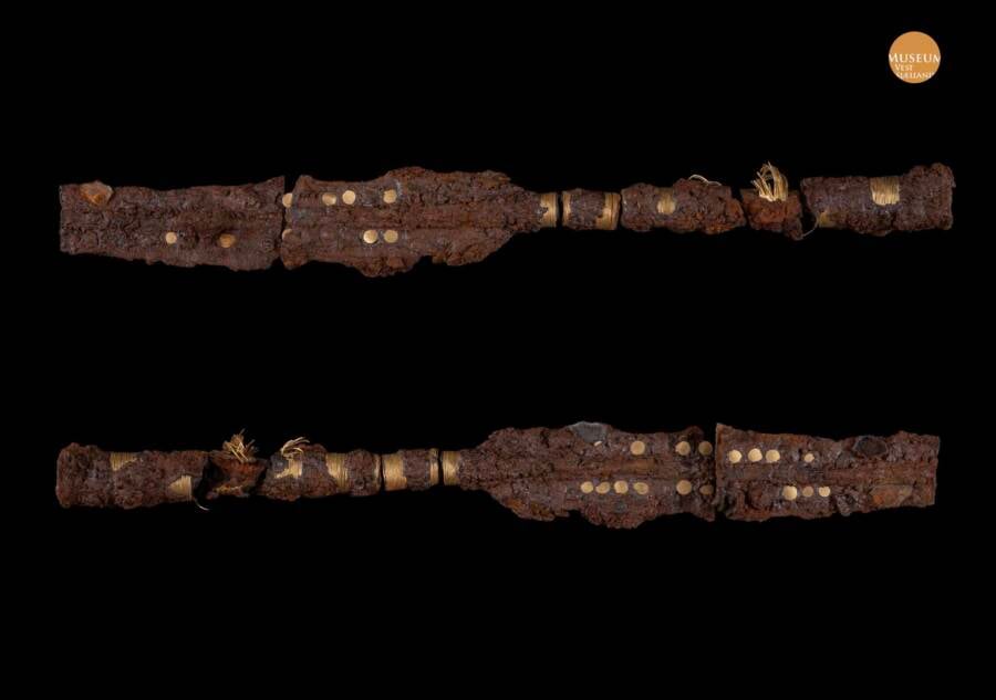 Ancient Gold Plated Lances From Denmark