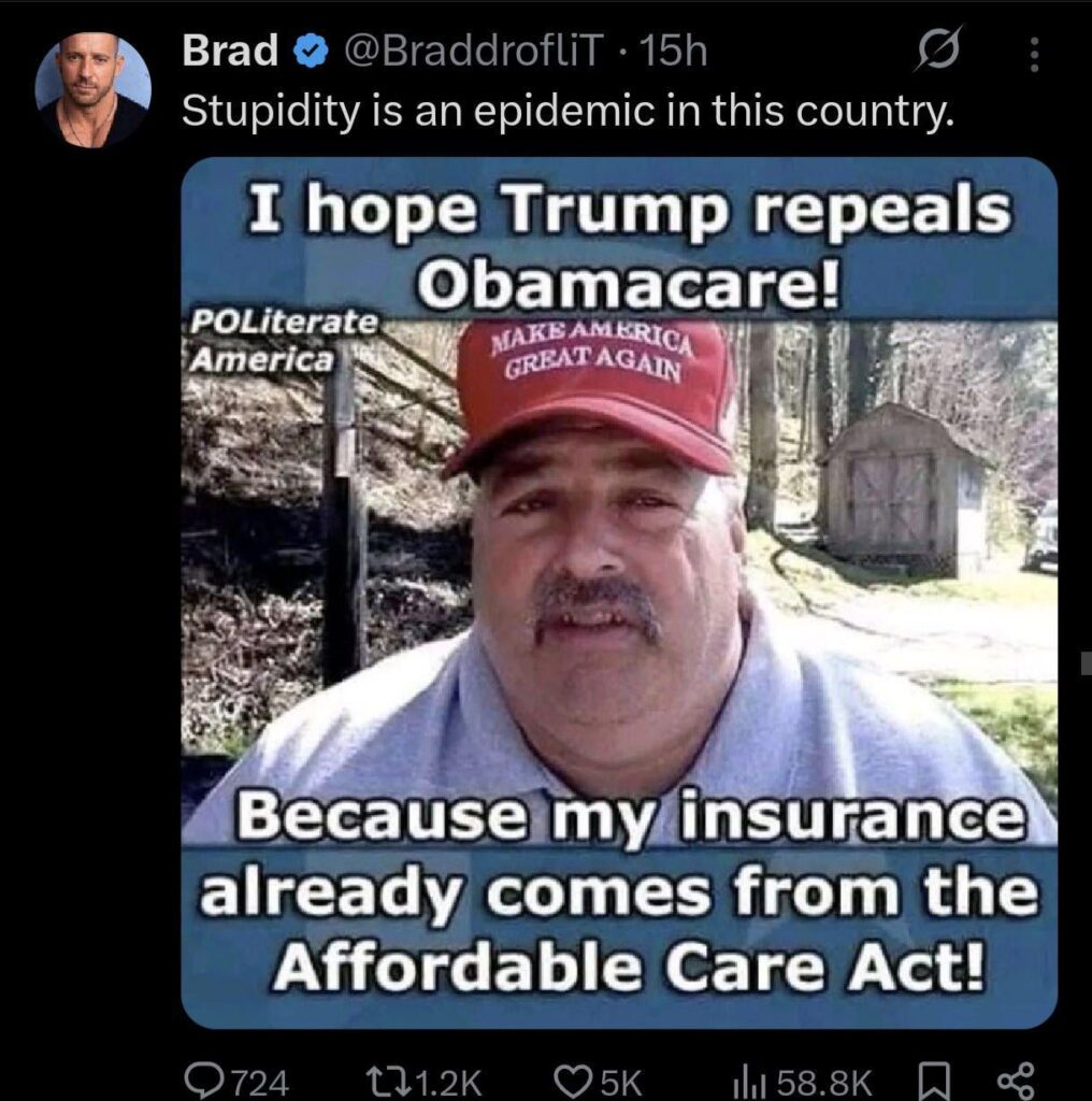 Politics meets irony