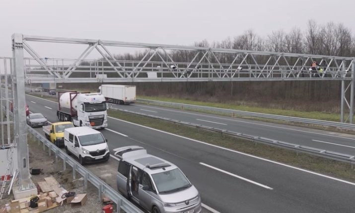 VIDEO: First portal for new Croatian motorway toll collection system goes up