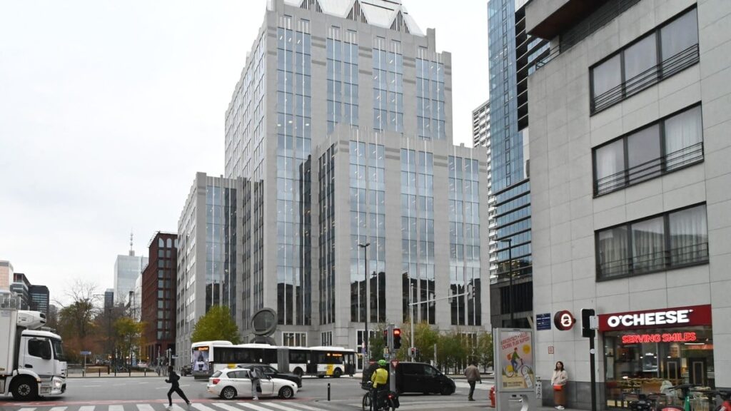 Euroclear’s headquarters in the Belgian capital Brussels