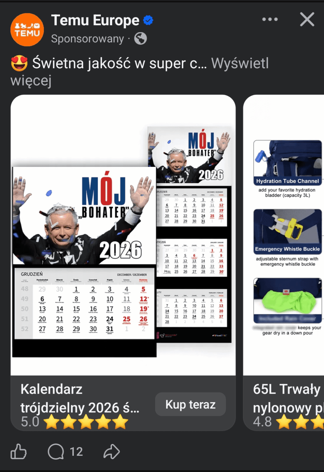 I don't know what he's giving Him away 😆