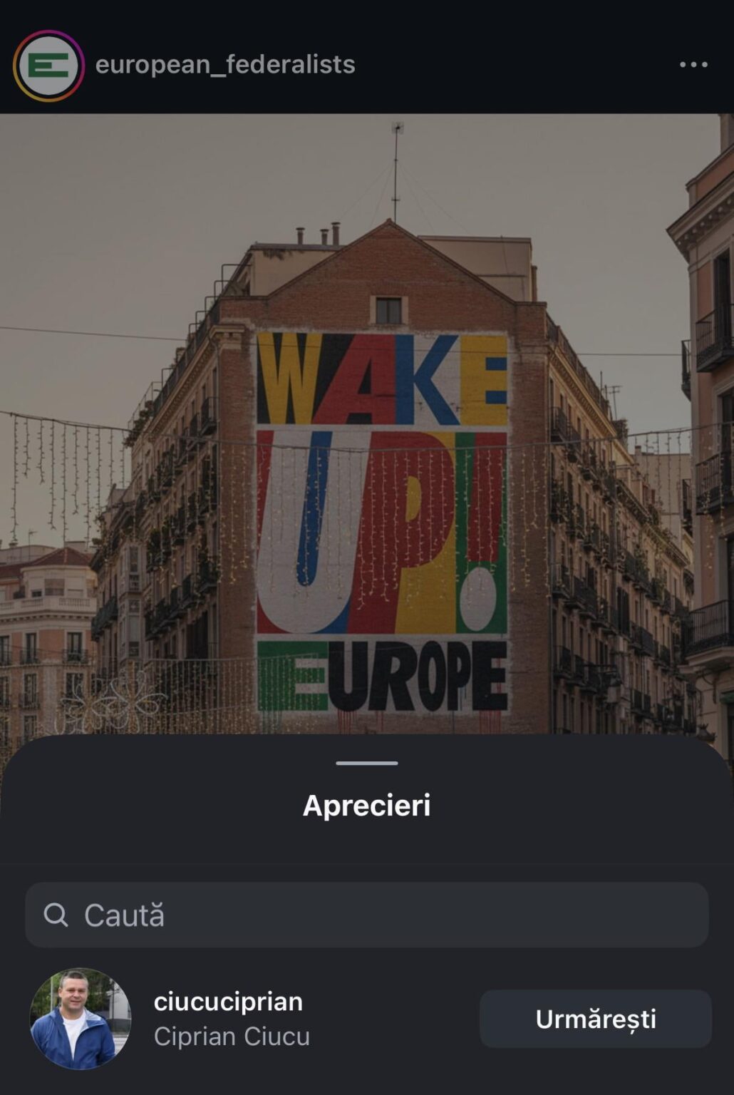 Is Ciprian Ciucu a Euro-federalist?