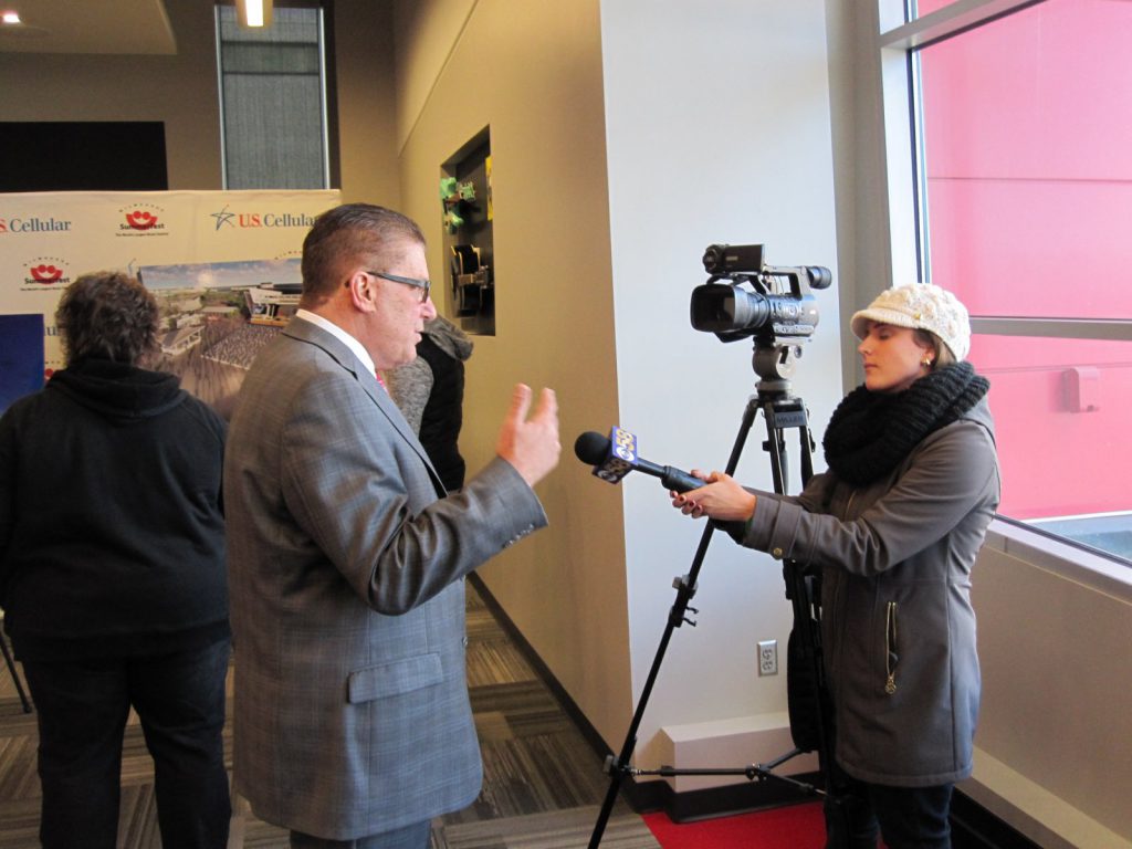 Don Smiley speaks to the media. Photo taken December 8th, 2016 by Michael Horne.