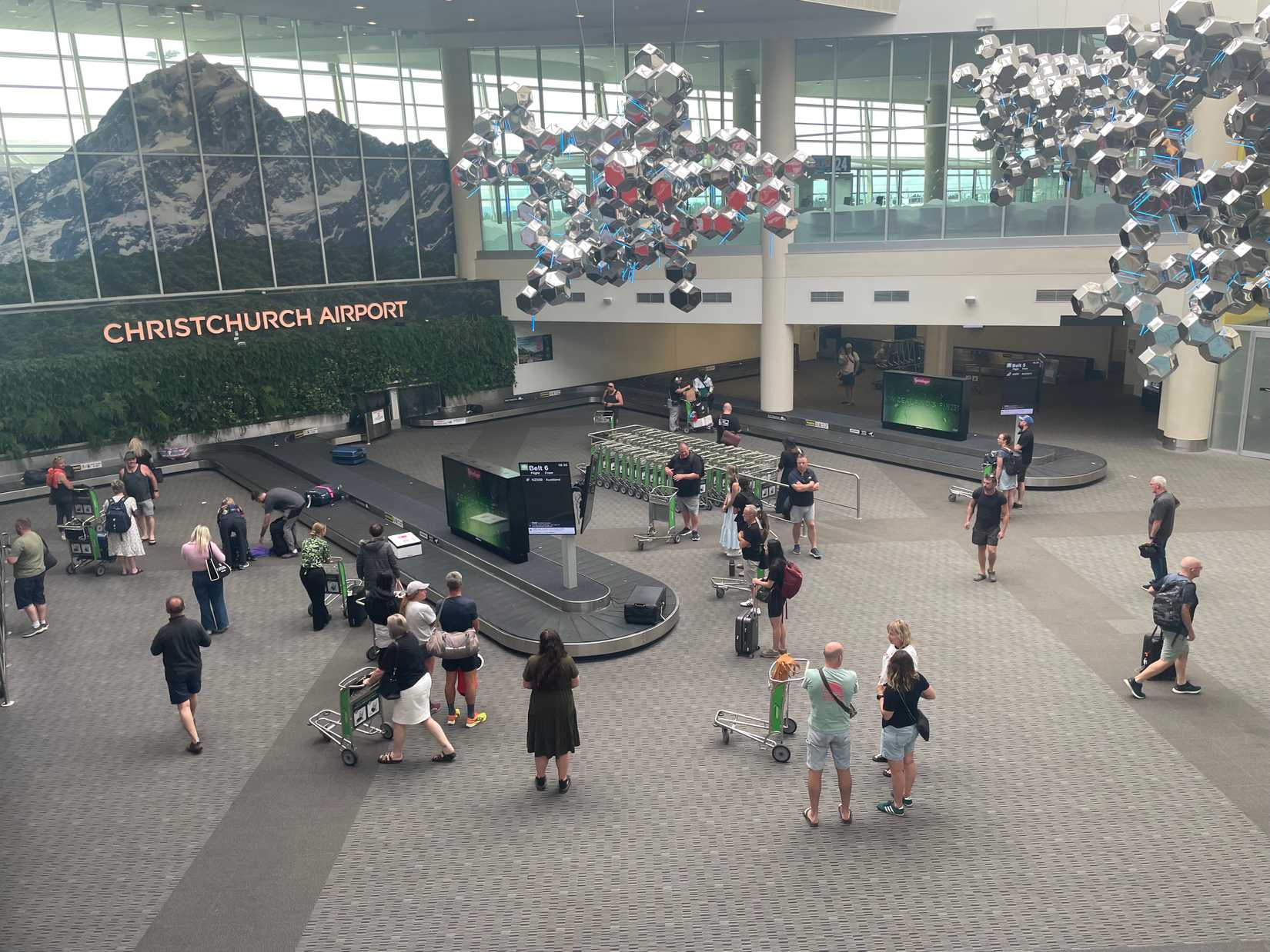 Christchurch Airport CHC jet arrival baggage claim