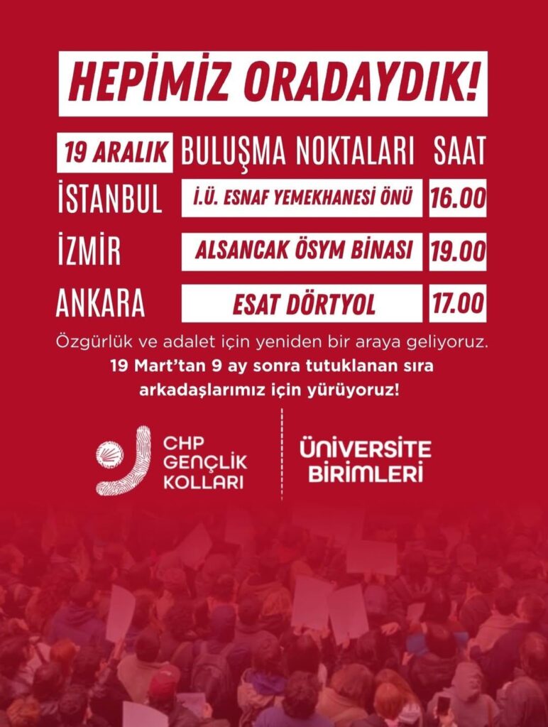 There will be protests against arrests in Izmir, Ankara and Istanbul tomorrow
