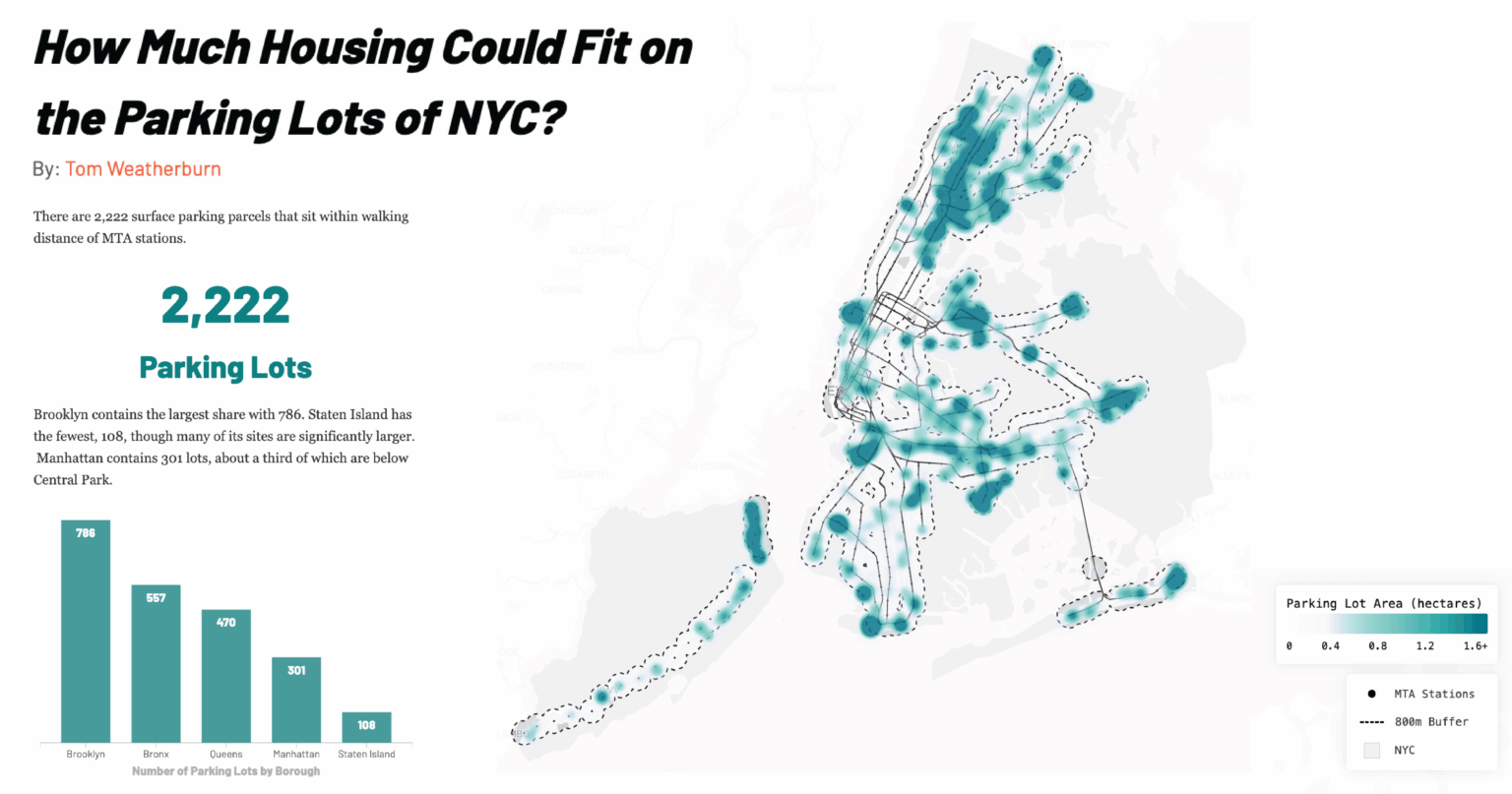 [OC] The housing potential of surface parking in NYC