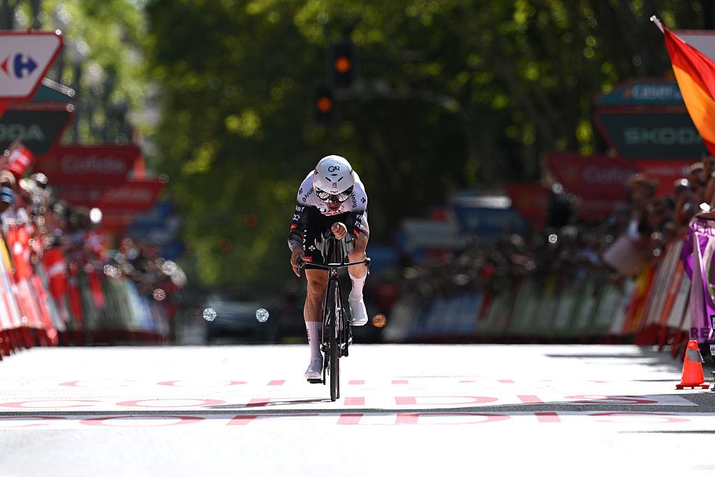2025 Vuelta a Espa&ntilde;a stage 18: Jo&atilde;o Almeida completes the shortened time trial course