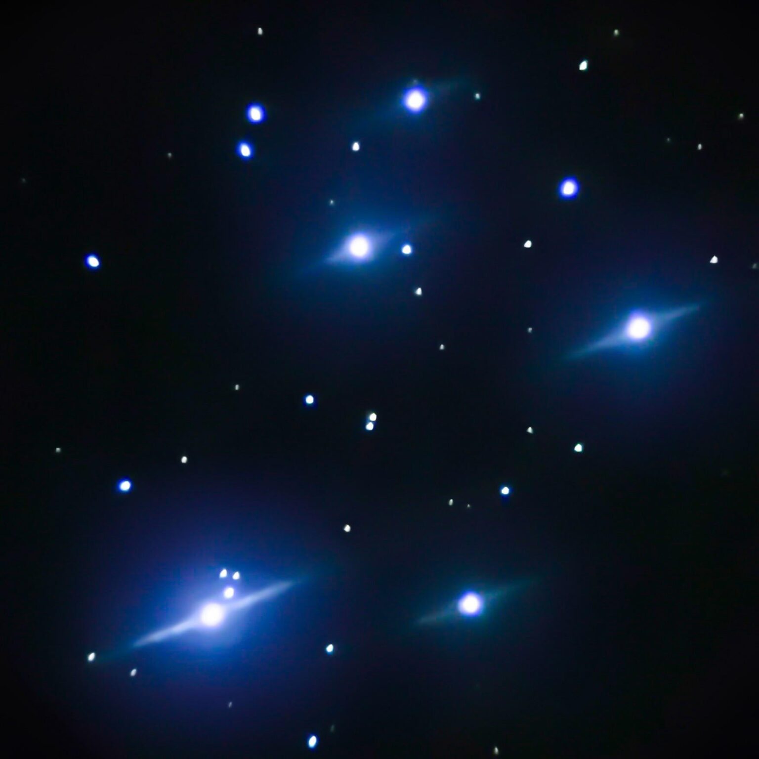 Last Night's Image Of The Pleiades.