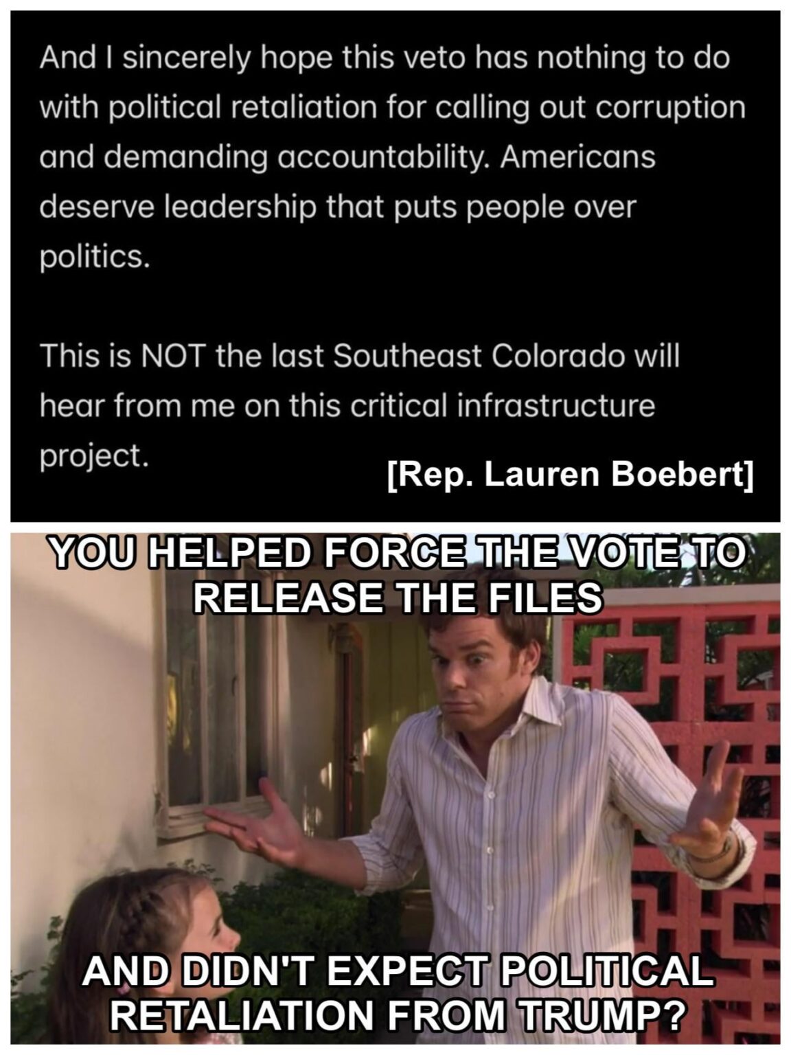 Trump vetoes Colorado clean water pipeline bill