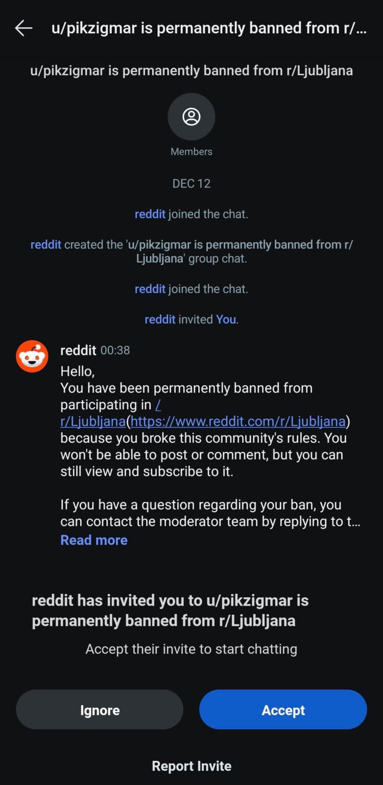Someone on r/Ljubljana is not impressed with my opinion 😅