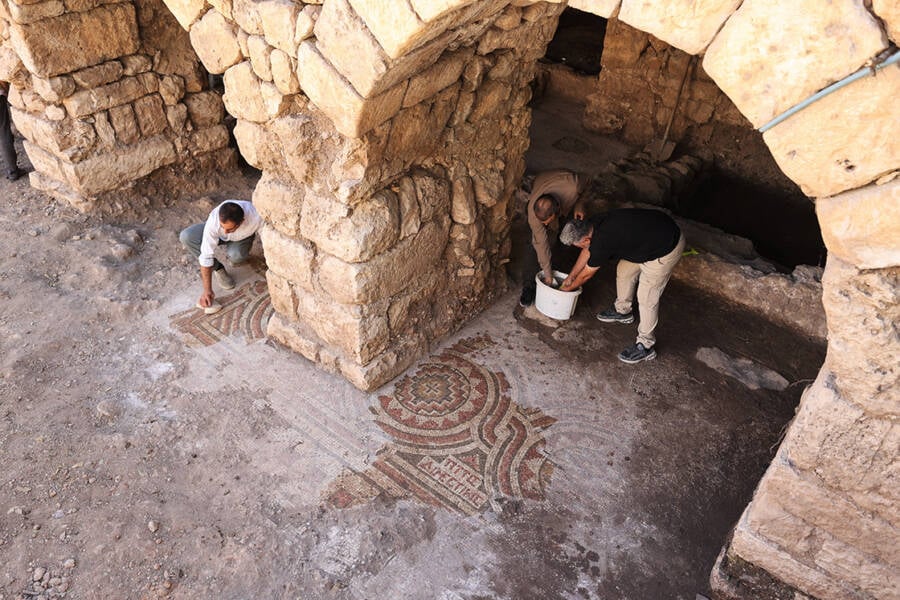 Byzantine Mosaic In Midyat Turkey
