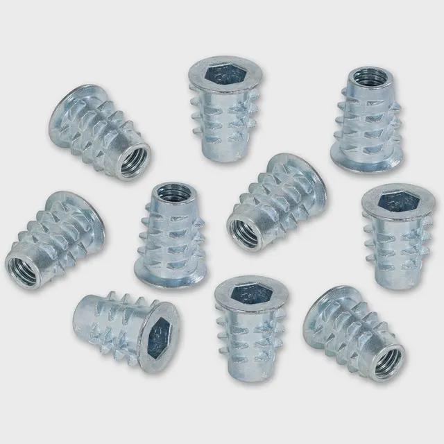 Where to find threaded inserts like these in bulk?