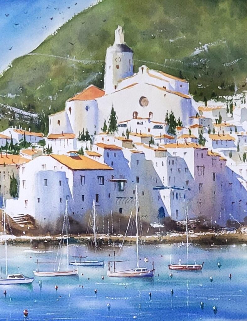Cadaqués. My watercolor painting