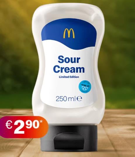 Why is the extremely popular sour cream sauce from McDonald's only available in this form in Austria?