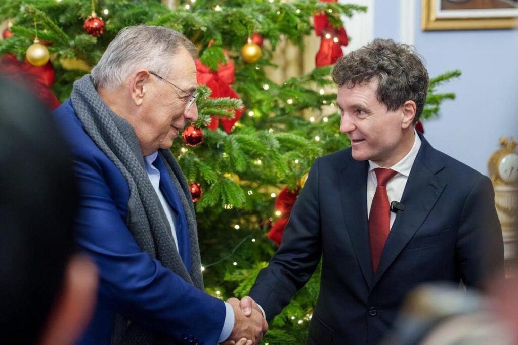 “A source of inspiration”: President Nicușor Dan meets Romanian businessman behind London’s Canary Wharf financial district