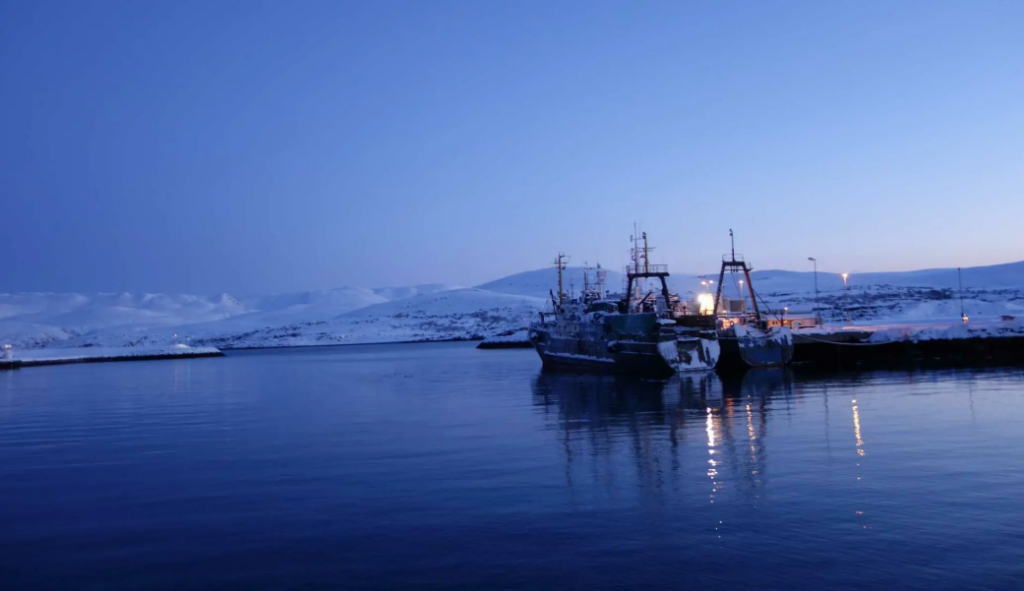 A boat on the water.