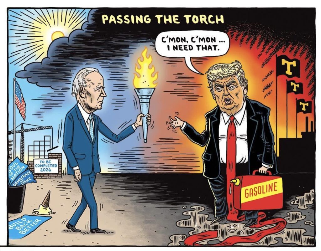 Never has passing the torch caused so much devastation.