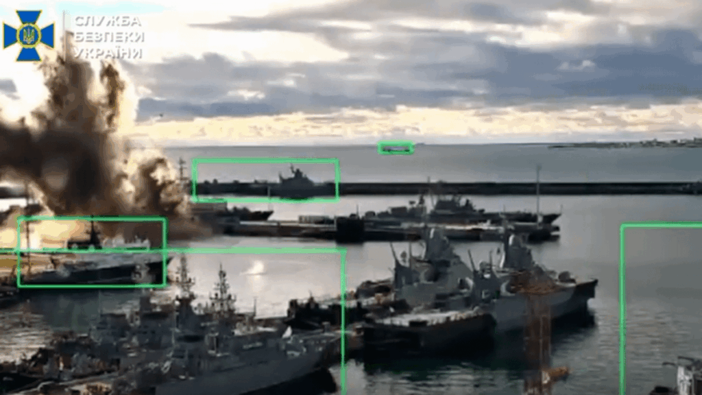 War in Ukraine: “A first”, kyiv destroys a Russian submarine costing 340 million euros thanks to its “Sub Sea Baby” drone